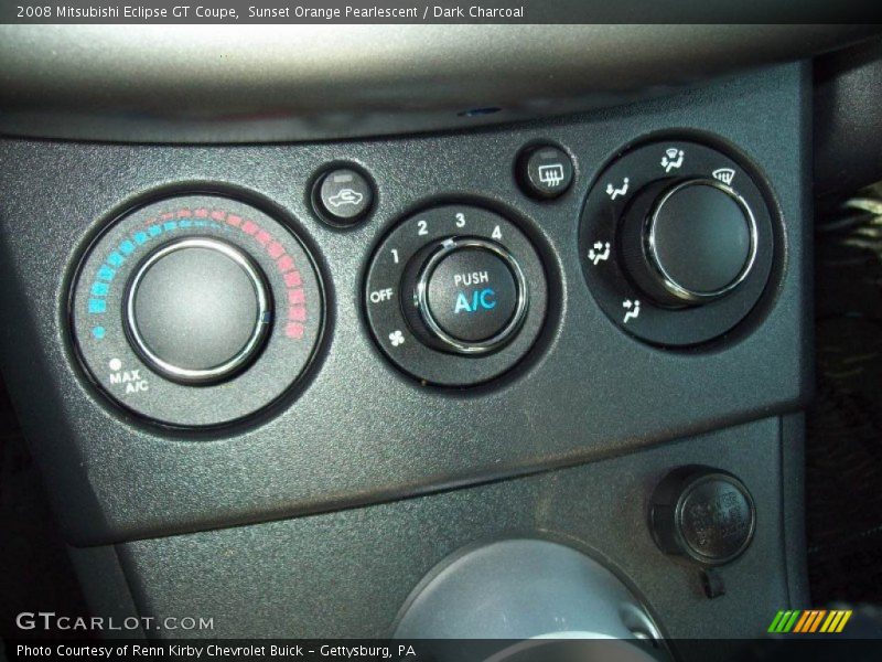 Controls of 2008 Eclipse GT Coupe