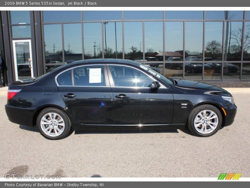 Jet Black / Black 2009 BMW 5 Series 535xi Sedan