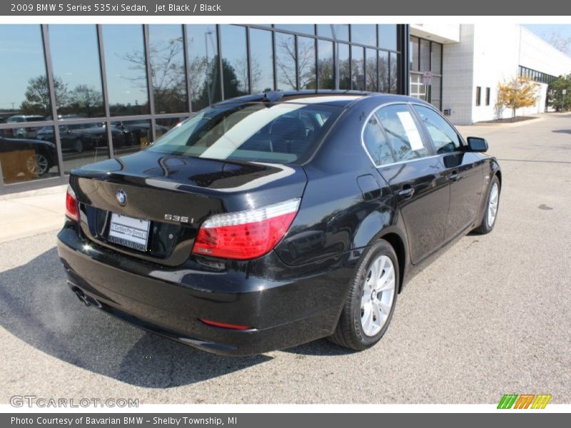 Jet Black / Black 2009 BMW 5 Series 535xi Sedan