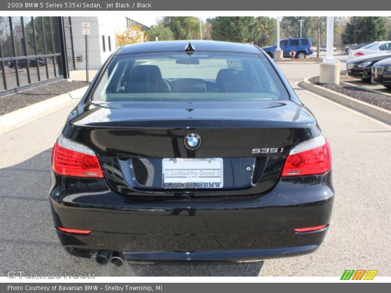 Jet Black / Black 2009 BMW 5 Series 535xi Sedan