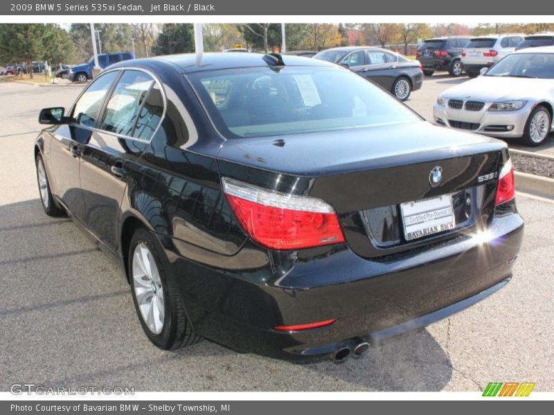 Jet Black / Black 2009 BMW 5 Series 535xi Sedan