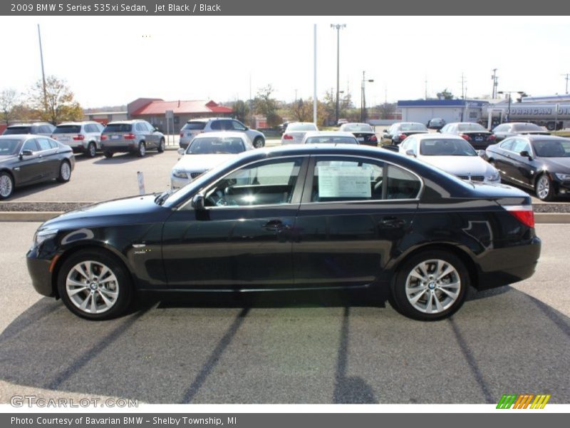 Jet Black / Black 2009 BMW 5 Series 535xi Sedan