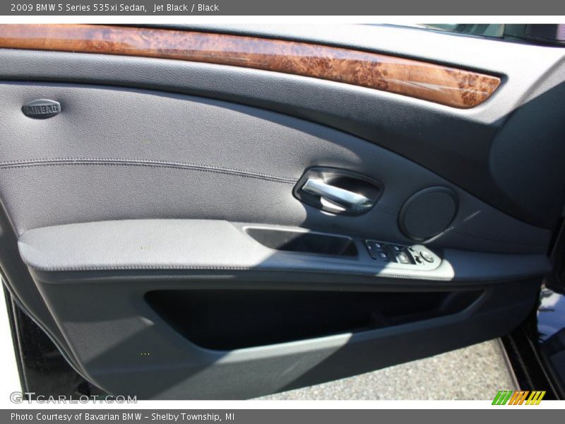 Jet Black / Black 2009 BMW 5 Series 535xi Sedan