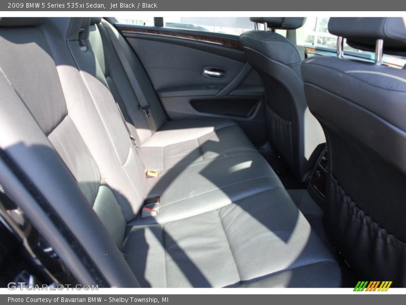Jet Black / Black 2009 BMW 5 Series 535xi Sedan