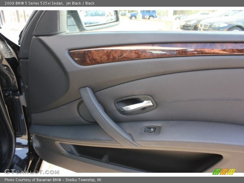 Jet Black / Black 2009 BMW 5 Series 535xi Sedan