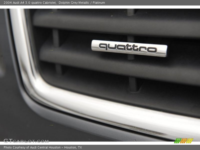 Dolphin Grey Metallic / Platinum 2004 Audi A4 3.0 quattro Cabriolet