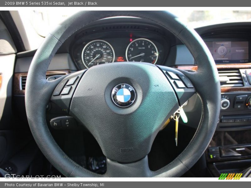 Jet Black / Black 2009 BMW 5 Series 535xi Sedan