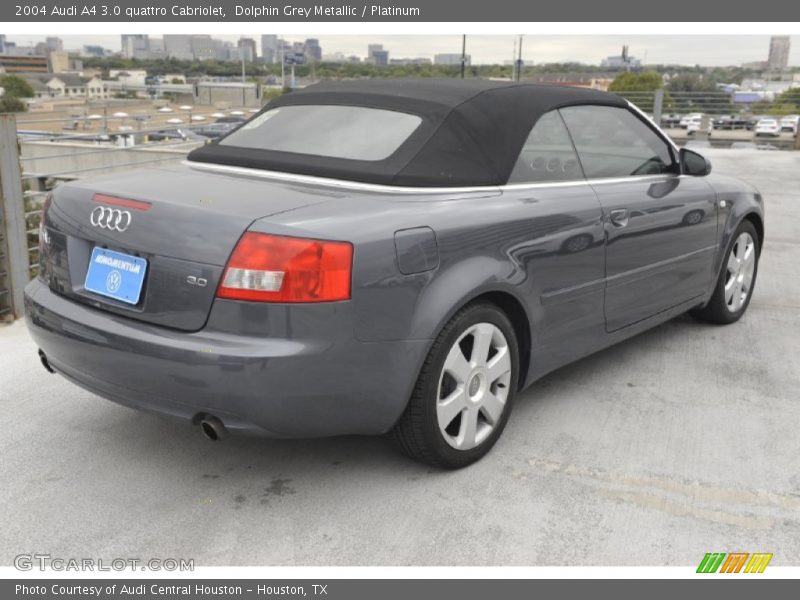 Dolphin Grey Metallic / Platinum 2004 Audi A4 3.0 quattro Cabriolet