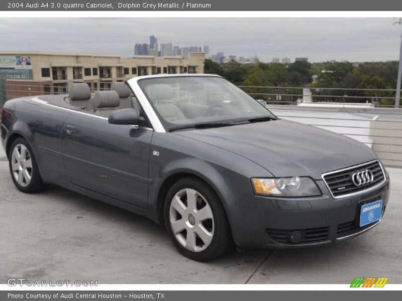 Dolphin Grey Metallic / Platinum 2004 Audi A4 3.0 quattro Cabriolet