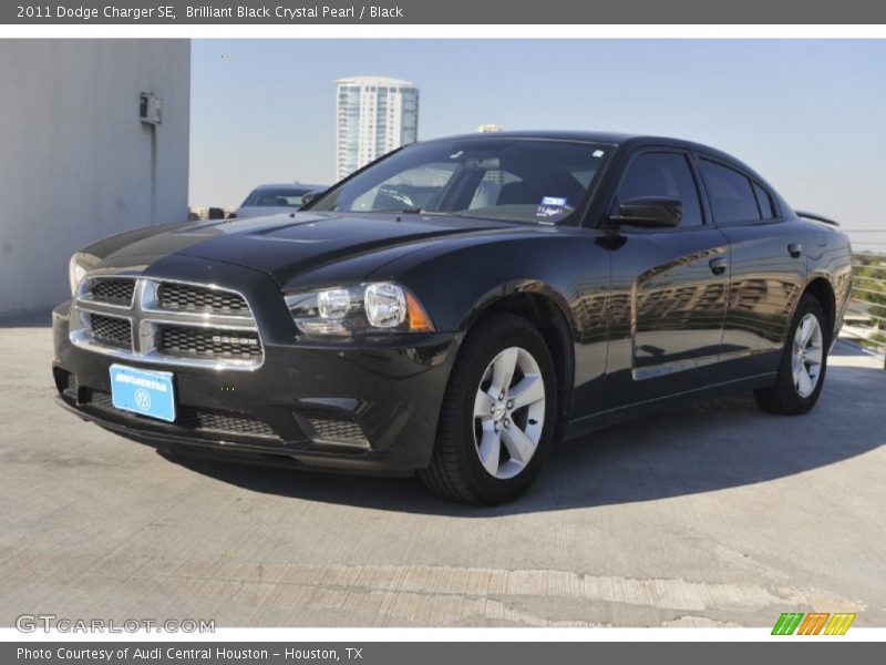 Brilliant Black Crystal Pearl / Black 2011 Dodge Charger SE