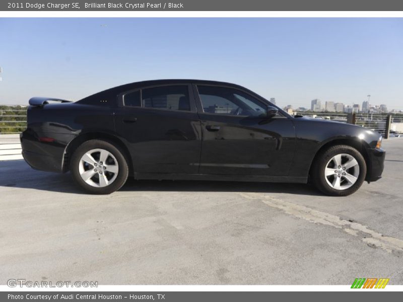 Brilliant Black Crystal Pearl / Black 2011 Dodge Charger SE