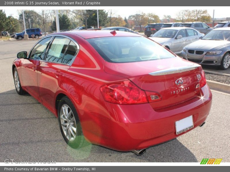 Vibrant Red / Graphite 2008 Infiniti G 35 Journey Sedan