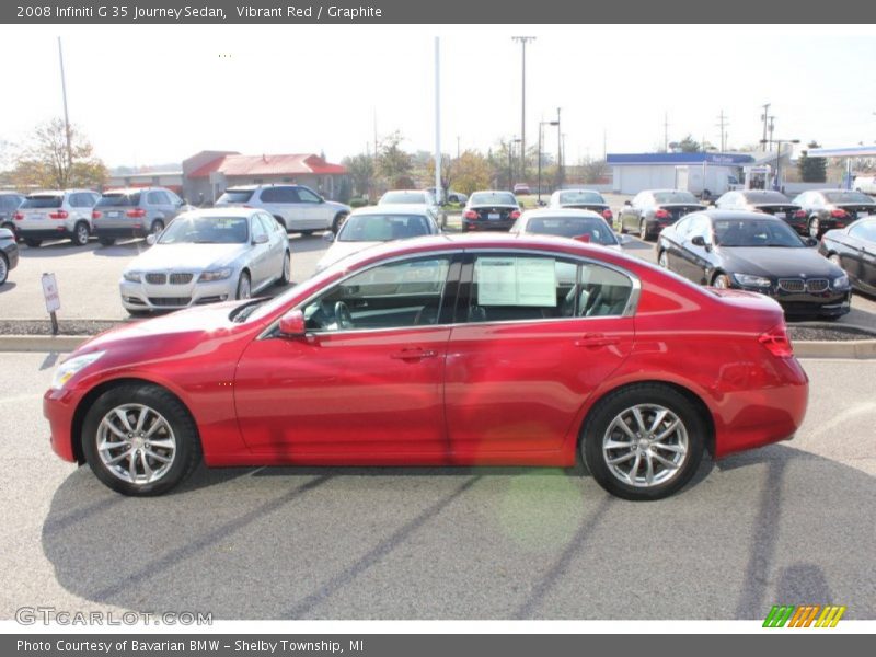 Vibrant Red / Graphite 2008 Infiniti G 35 Journey Sedan