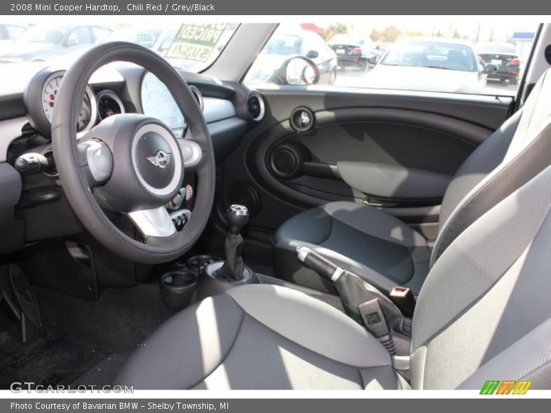 Chili Red / Grey/Black 2008 Mini Cooper Hardtop