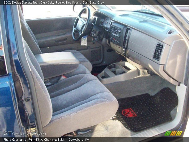 Patriot Blue Pearl / Dark Slate Gray 2002 Dodge Dakota Sport Club Cab