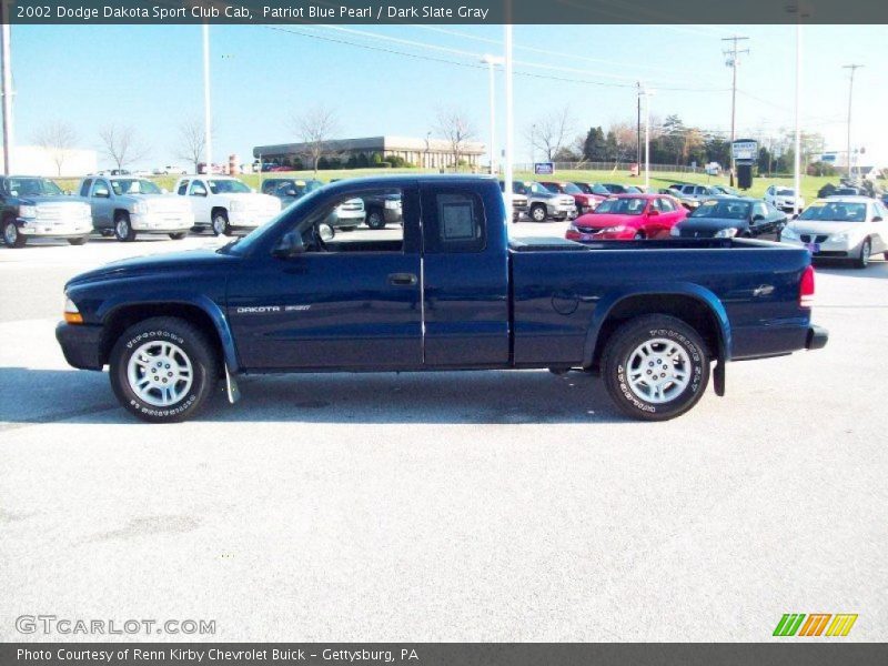 Patriot Blue Pearl / Dark Slate Gray 2002 Dodge Dakota Sport Club Cab