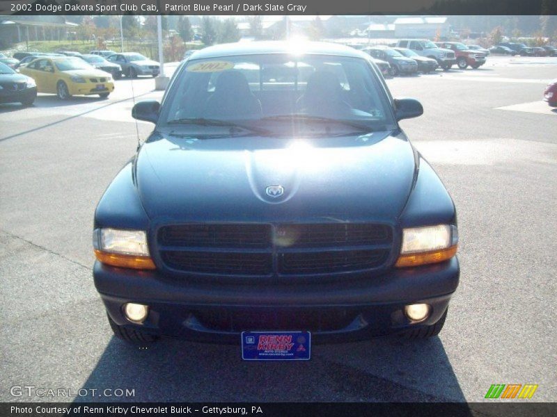 Patriot Blue Pearl / Dark Slate Gray 2002 Dodge Dakota Sport Club Cab