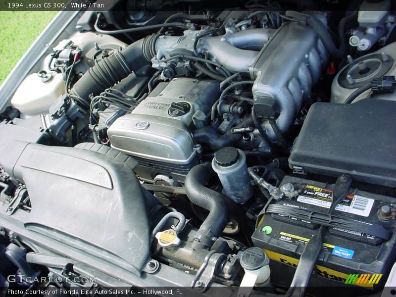 White / Tan 1994 Lexus GS 300