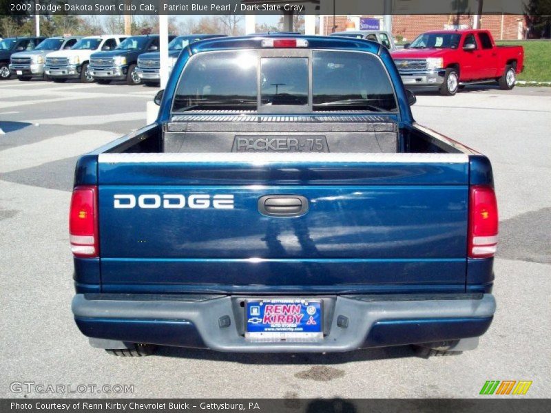 Patriot Blue Pearl / Dark Slate Gray 2002 Dodge Dakota Sport Club Cab