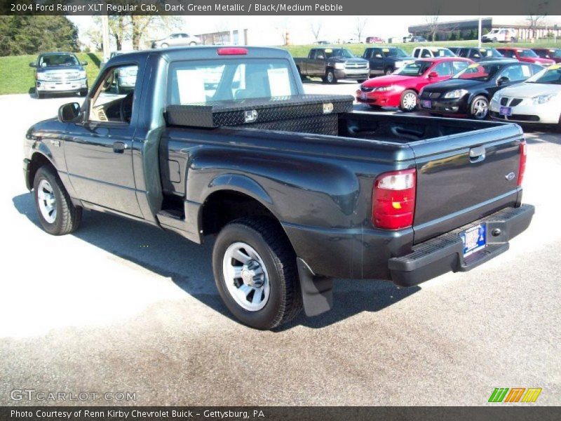 Dark Green Metallic / Black/Medium Pebble 2004 Ford Ranger XLT Regular Cab