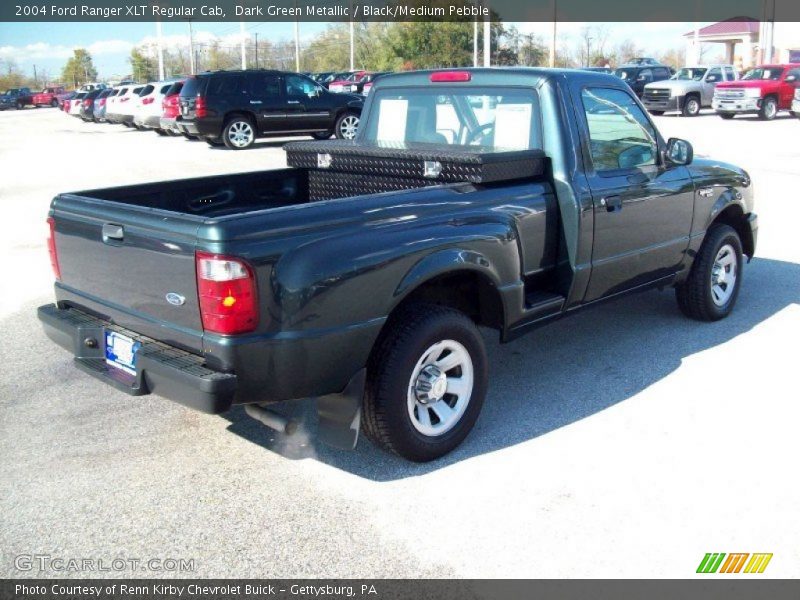 Dark Green Metallic / Black/Medium Pebble 2004 Ford Ranger XLT Regular Cab