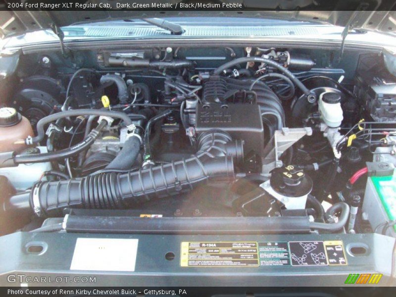 Dark Green Metallic / Black/Medium Pebble 2004 Ford Ranger XLT Regular Cab