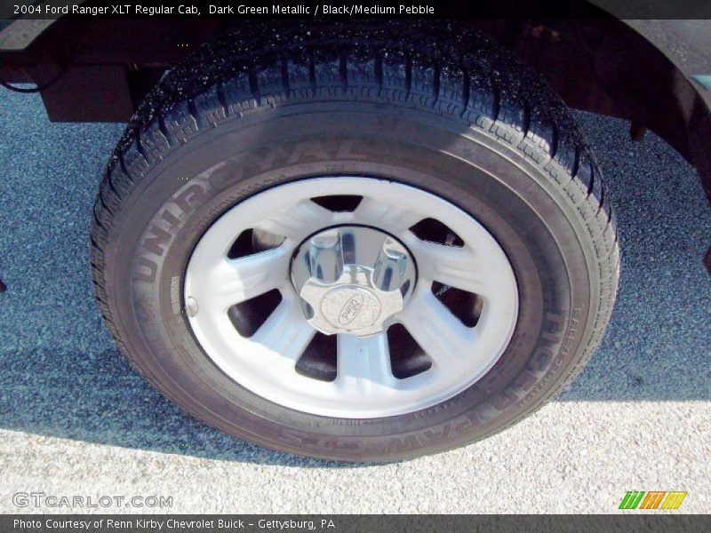 Dark Green Metallic / Black/Medium Pebble 2004 Ford Ranger XLT Regular Cab
