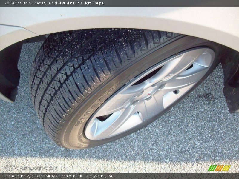 Gold Mist Metallic / Light Taupe 2009 Pontiac G6 Sedan