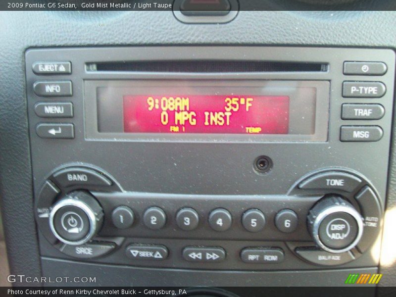 Gold Mist Metallic / Light Taupe 2009 Pontiac G6 Sedan
