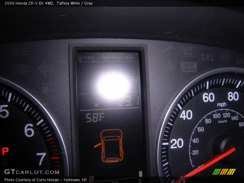 Taffeta White / Gray 2009 Honda CR-V EX 4WD