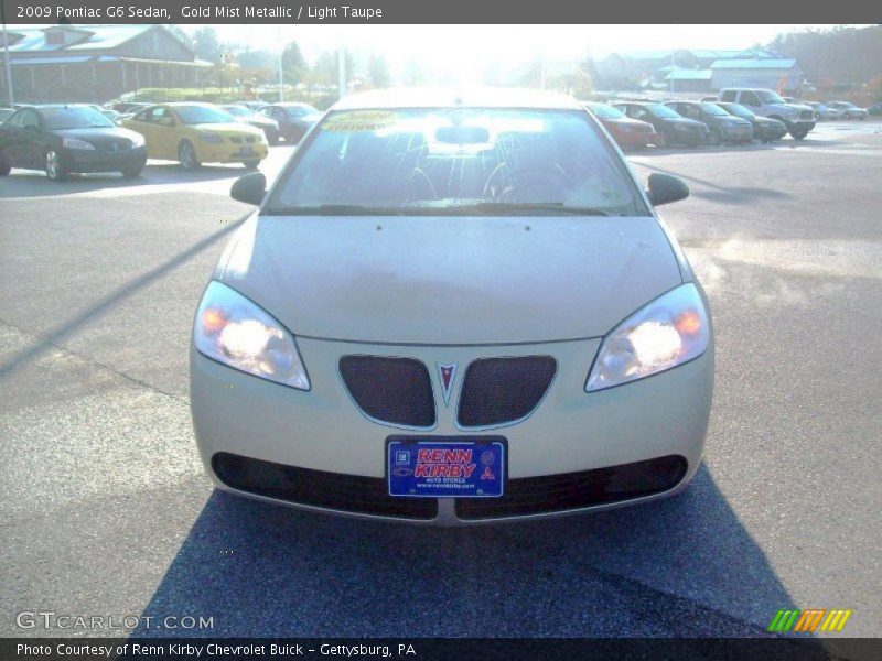 Gold Mist Metallic / Light Taupe 2009 Pontiac G6 Sedan