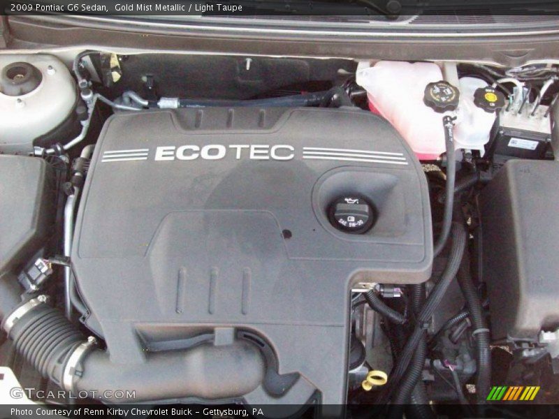 Gold Mist Metallic / Light Taupe 2009 Pontiac G6 Sedan