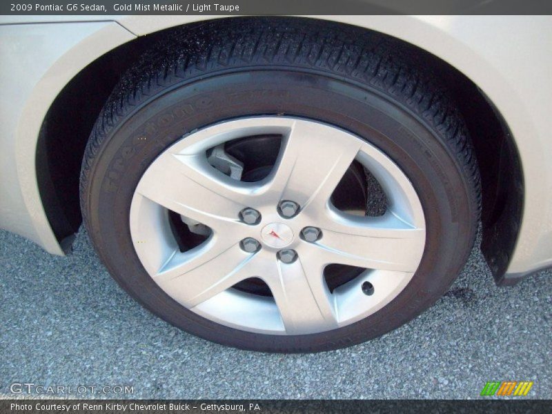 Gold Mist Metallic / Light Taupe 2009 Pontiac G6 Sedan