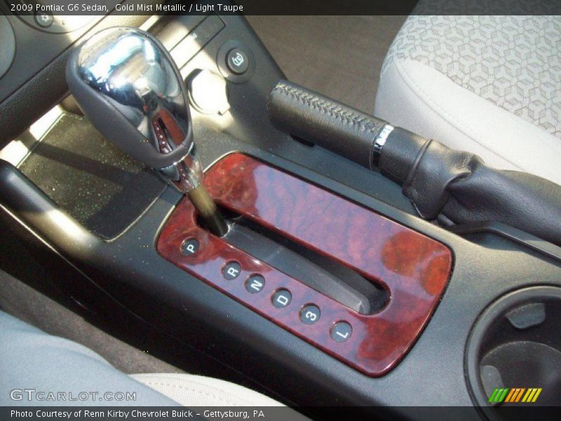 Gold Mist Metallic / Light Taupe 2009 Pontiac G6 Sedan