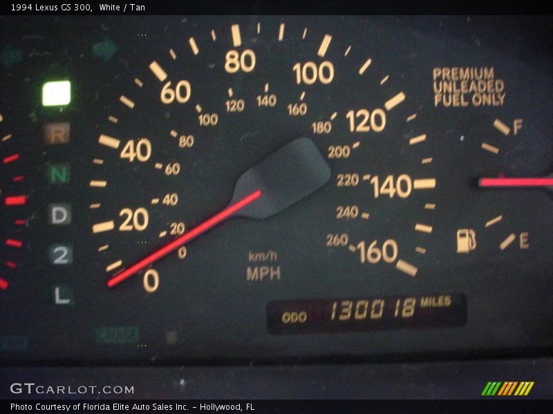 White / Tan 1994 Lexus GS 300