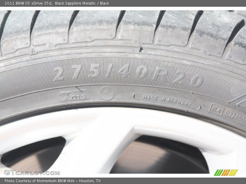 Black Sapphire Metallic / Black 2011 BMW X5 xDrive 35d