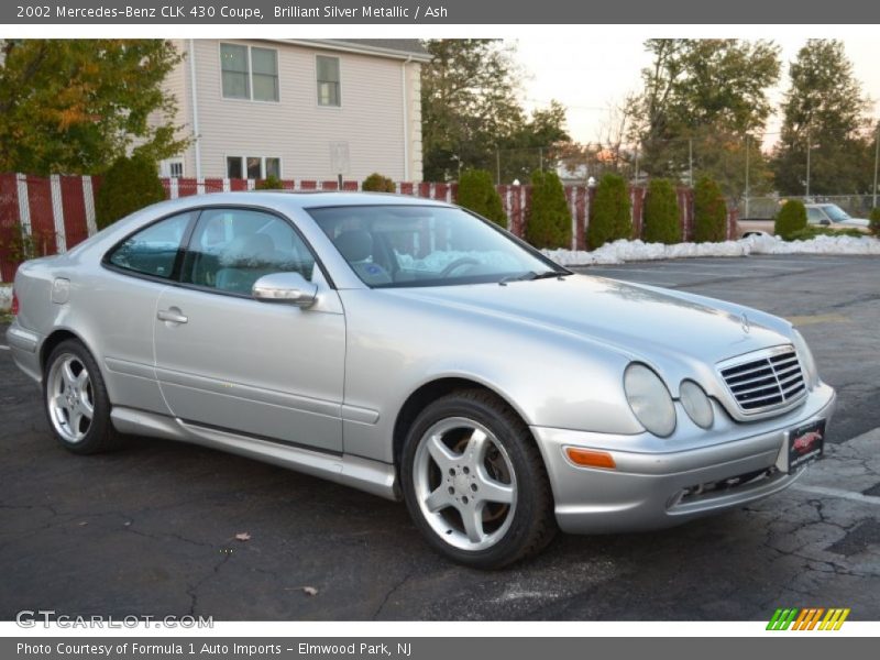 Brilliant Silver Metallic / Ash 2002 Mercedes-Benz CLK 430 Coupe