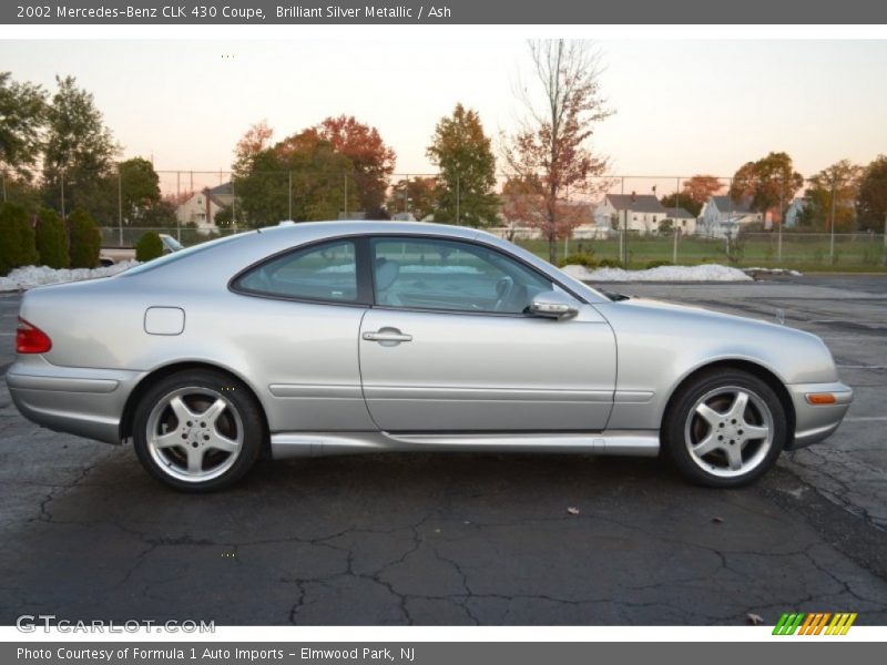 Brilliant Silver Metallic / Ash 2002 Mercedes-Benz CLK 430 Coupe