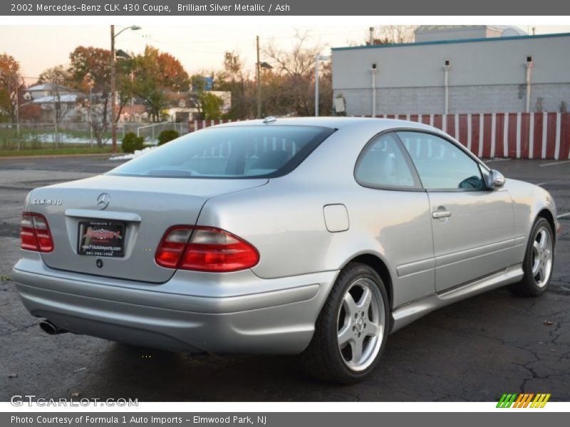 Brilliant Silver Metallic / Ash 2002 Mercedes-Benz CLK 430 Coupe