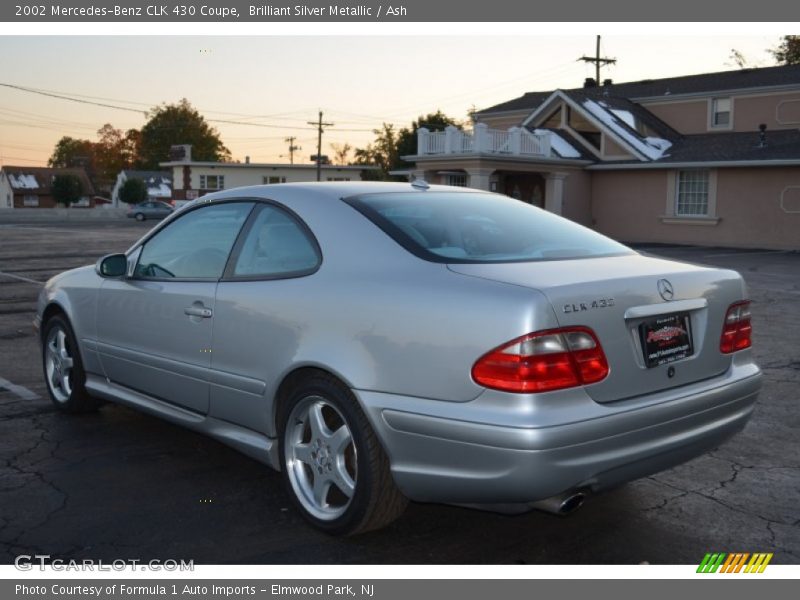 Brilliant Silver Metallic / Ash 2002 Mercedes-Benz CLK 430 Coupe