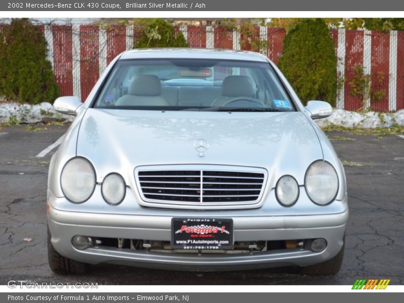 Brilliant Silver Metallic / Ash 2002 Mercedes-Benz CLK 430 Coupe