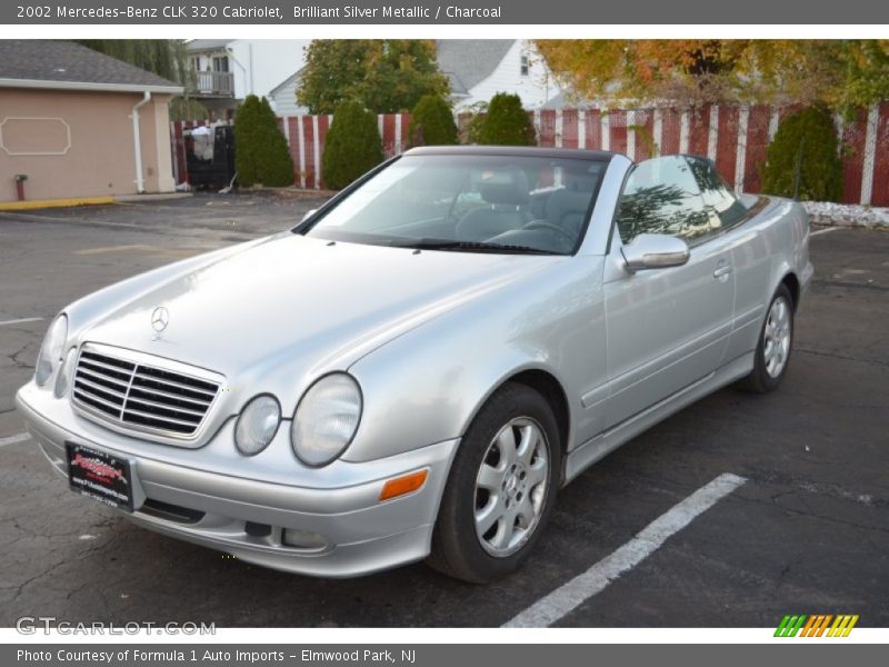 Brilliant Silver Metallic / Charcoal 2002 Mercedes-Benz CLK 320 Cabriolet
