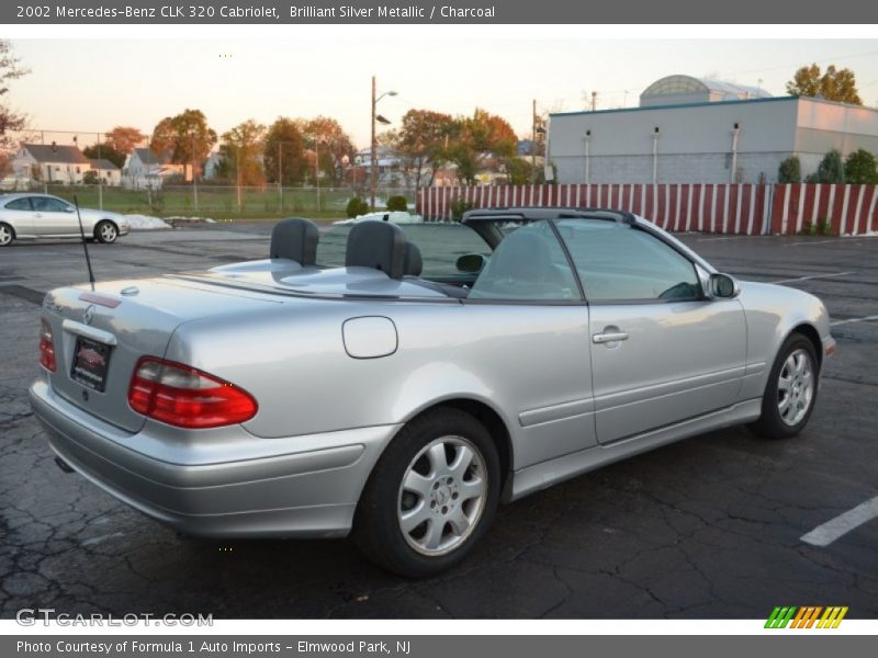 Brilliant Silver Metallic / Charcoal 2002 Mercedes-Benz CLK 320 Cabriolet