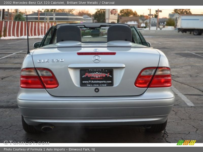 Brilliant Silver Metallic / Charcoal 2002 Mercedes-Benz CLK 320 Cabriolet