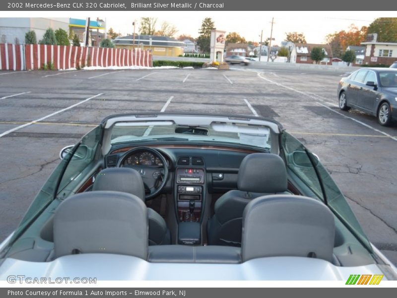 Brilliant Silver Metallic / Charcoal 2002 Mercedes-Benz CLK 320 Cabriolet