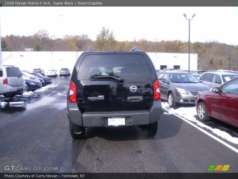 Super Black / Steel/Graphite 2008 Nissan Xterra X 4x4