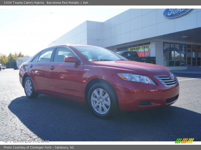 Barcelona Red Metallic / Ash 2009 Toyota Camry Hybrid