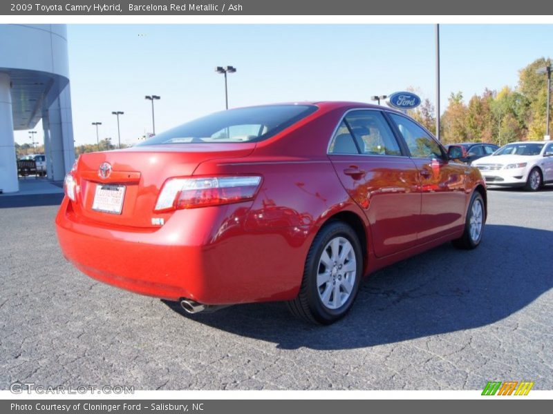 Barcelona Red Metallic / Ash 2009 Toyota Camry Hybrid