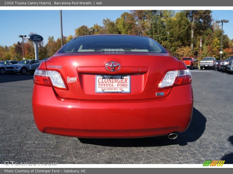 Barcelona Red Metallic / Ash 2009 Toyota Camry Hybrid