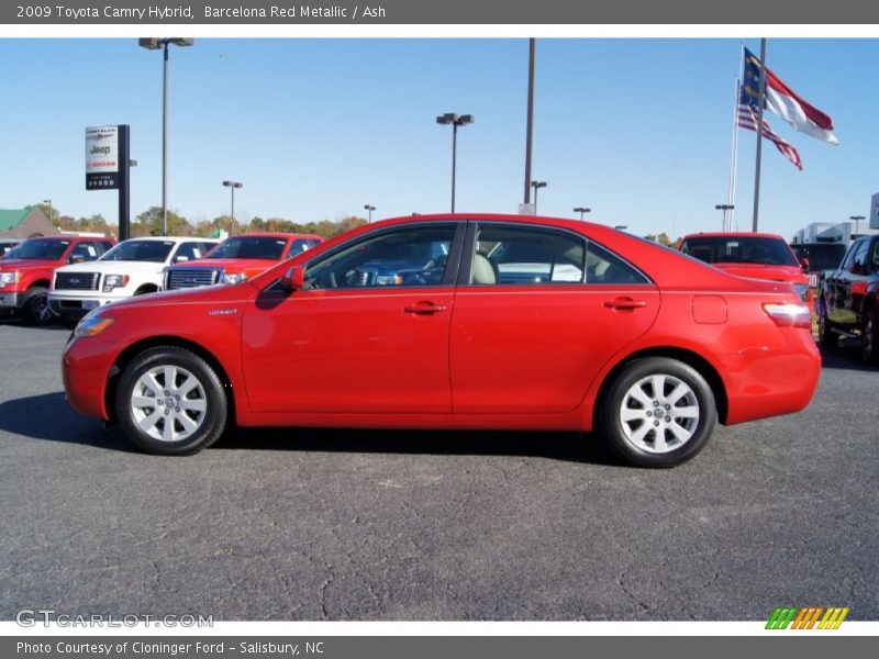 Barcelona Red Metallic / Ash 2009 Toyota Camry Hybrid